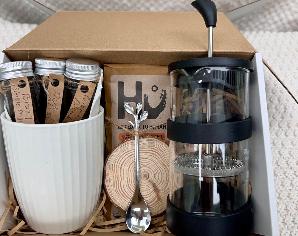Coffee Gift basket, Coffee Lovers gift box, Coffee gift box for her,Coffee gift box for him, Coffee gift samples, Corporate gifts