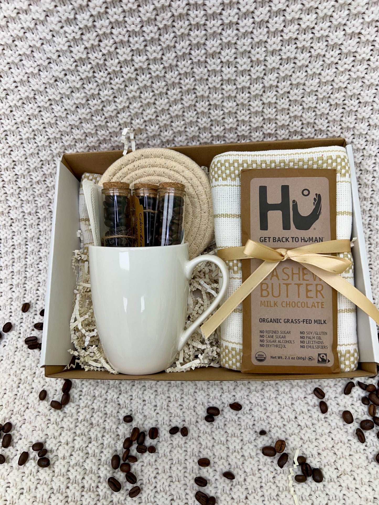 Gourmet Coffee Gift Box: French Press, Mug & Artisan Coffee Samples